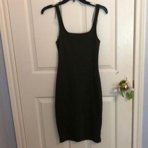 NEVER WORN tight olive green dress. size small